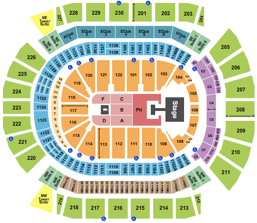 Desert Diamond Arena Demi Lovato Seating Chart